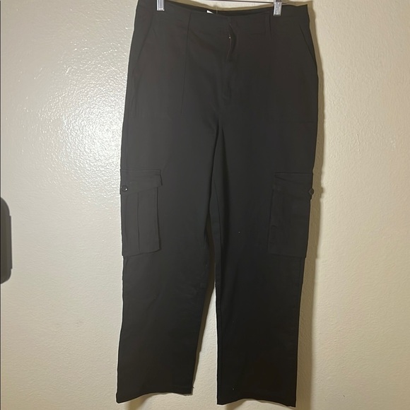 Black Boot Cut Flare Pants with Tailored Fit - Picture 1 of 10